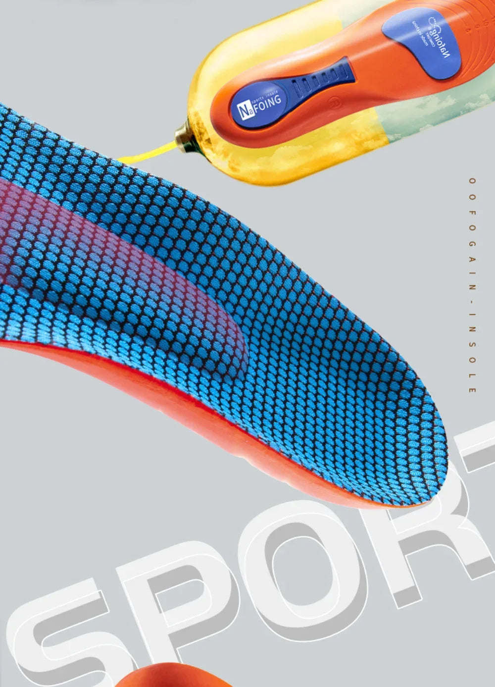 Sport Orthopedic Insoles for Feet Men Women EVA Breathable Shock Absorption Shoes Insole for Running Basketball Sport Care Pads - Zen Fit Plus