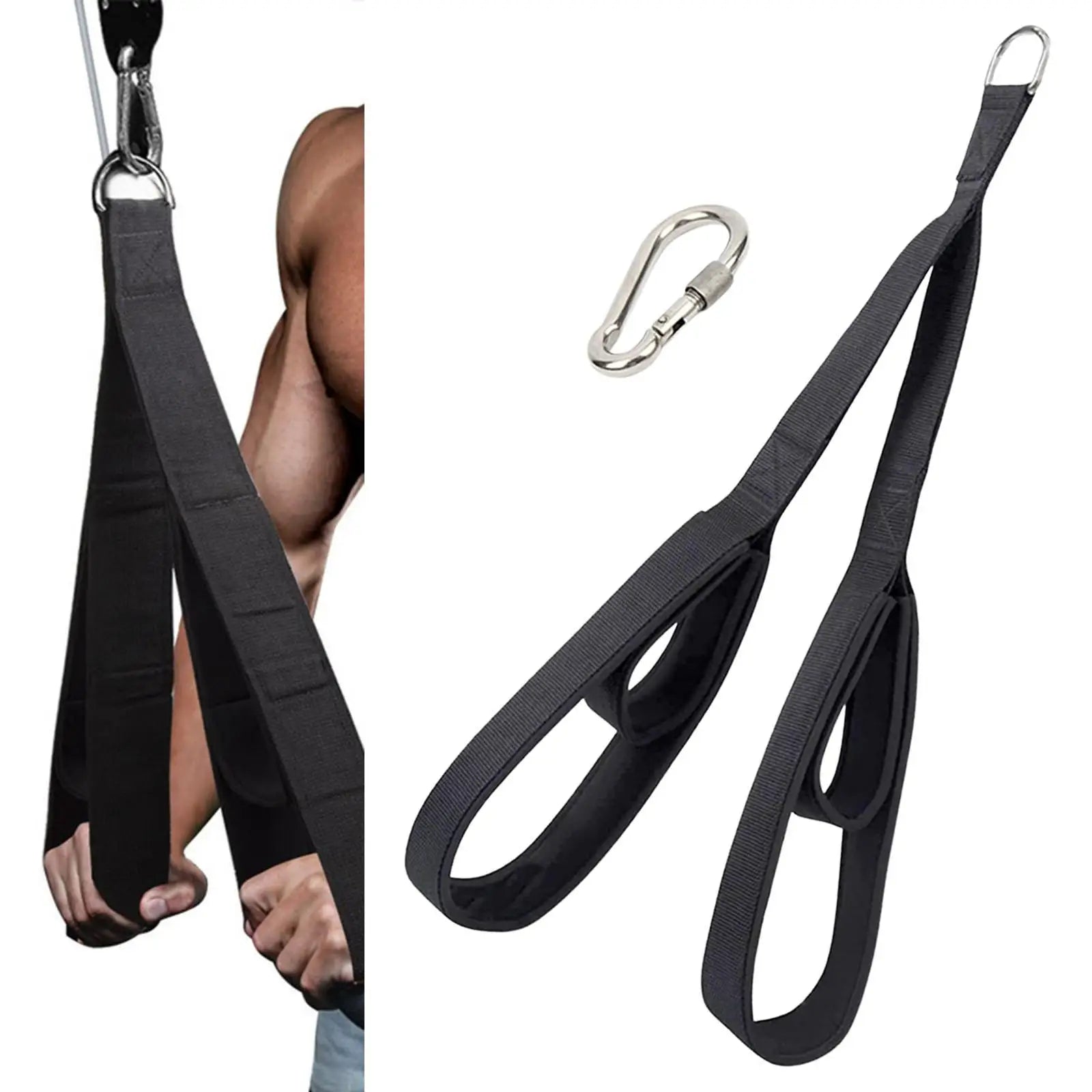 Pulldown Rope Gym Accessories Tricep Rope Cable Attachment Triceps Rope Pull Down Handle Zen fit plus
