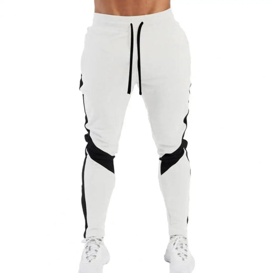 New Men's Autumn and Winter Casual Color Matching Trousers Korean Style Clothes Fashionable Sports and Fitness Pants Hiking Gym Zen fit plus