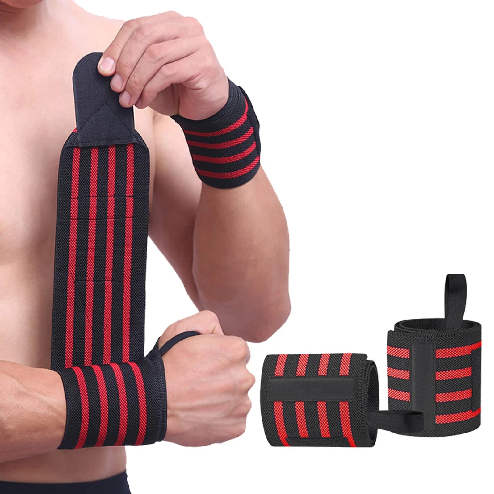 Fitness Wrist Wraps Weight Lifting Gym Wrist Straps Cross Training Padded Thumb Brace Strap Power Hand Support Bar Wristband Zen Fit Plus