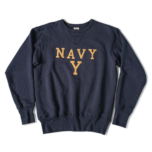 Rugged Bronson NAVY Boxing Coach Pullover Sweatshirt US Cotton Blockbuster Sweater Zen Fit Plus