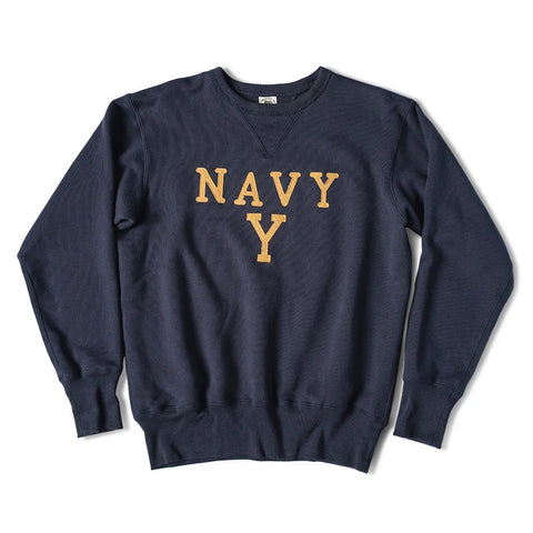 Rugged Bronson NAVY Boxing Coach Pullover Sweatshirt US Cotton Blockbuster Sweater Zen Fit Plus
