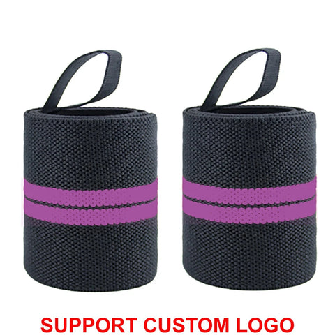 1 Pair Wristband Wrist Support Brace Straps Extra Strength Weight Lifting Wrist Wraps Bandage Fitness Gym Training Custom Logo Zen Fit Plus