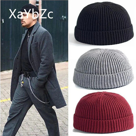 Winter Warm Beanies Casual Short Thread Hip Hop Hat Adult Men  Female Wool Knitted Skull Cap Elastic  Unisex Zen Fit Plus