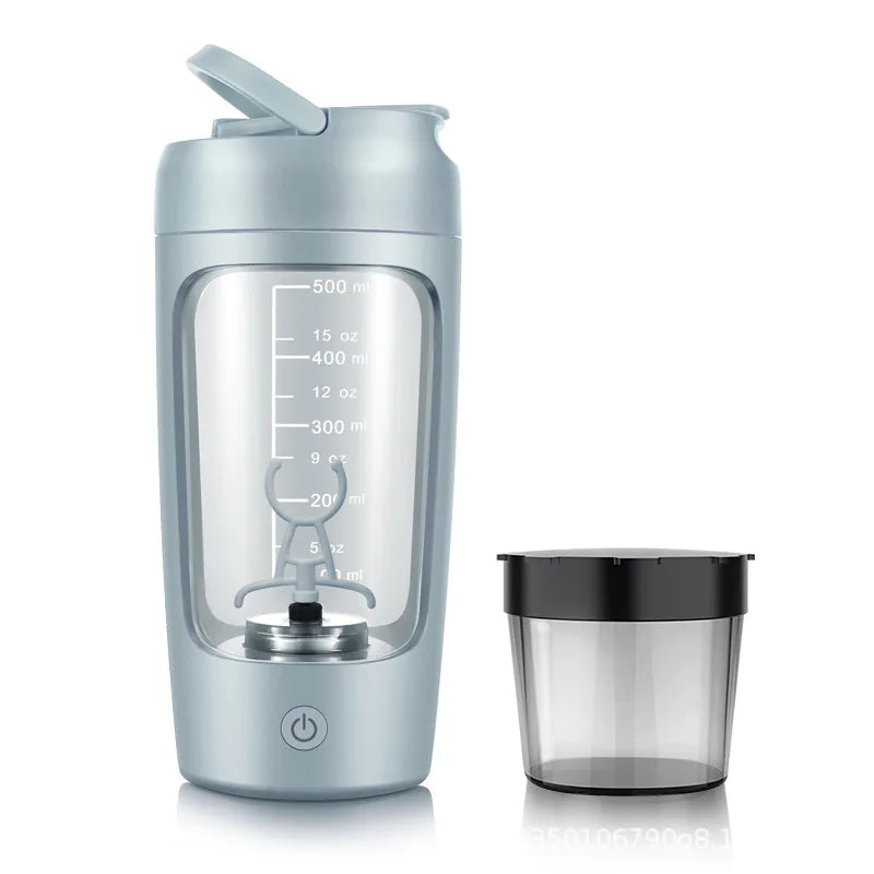 USB Electric Protein Shaker Bottle Portable 1200mAh Rechargeable Blender Cup Multipurpose 650ml Mixing Cups for Fitness Workout Zen fit plus