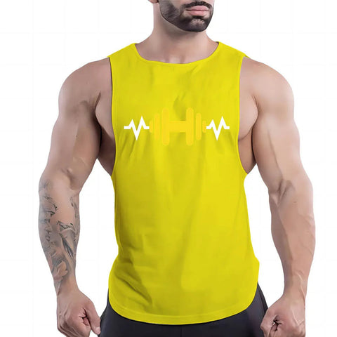 Four Seasons Vest Sport Sleeveless Shirt Quick Dry Breathable Tank Top Men Clothing Fashion Leisure Gym Outdoor Basketball Print Zen fit plus