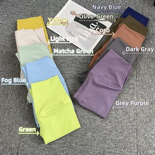 Hot Sale Fitness Female Leggings Running Pants Naked feeling Leggings High Waist Push Up Sport Women Fitness Running Yoga Pants Zen fit plus