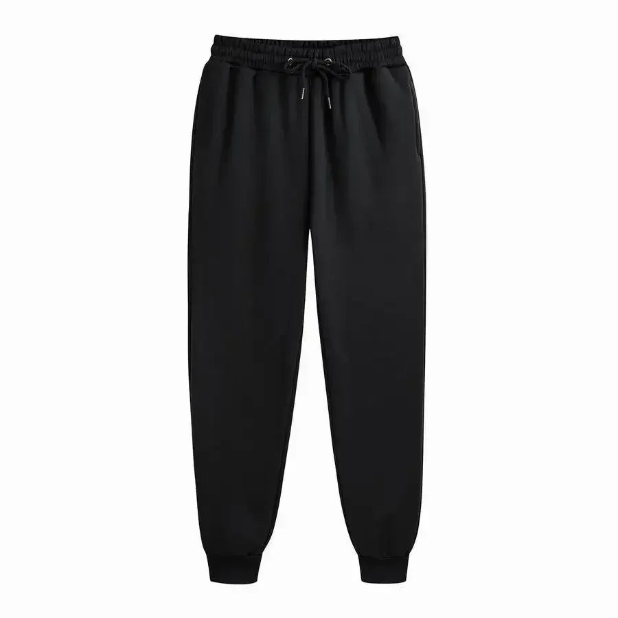 Mens Casual Pants Autumn Winter Fleece Sweatpants Men Running Jogger Sports Gym Trousers Fashion Solid Color Workout Long Pants - Zen Fit Plus