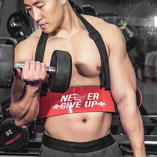 ﻿ Premium Arm Blaster Adjustable Body building Biceps Curl Support Straps Training Accessory supplies to protect the muscles Zen fit plus