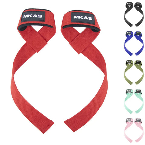 1Pair Non-slip Strap Gym Dumbbell Workout Weights Lifting Straps Crossfit Fitness Equipment Wrist Wrap Lift Exercise Training Zen fit plus