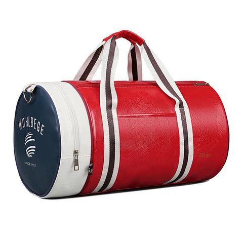 Gym Bag PU Leather Travel Totes Duffle Men Sports Fitness Business Casual Luggage Handbag Shoes Shoulder Weekend Outdoor Bag Zen fit plus
