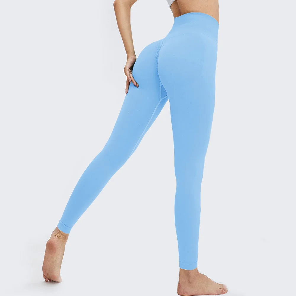 New Seamless Push Up Sport Leggings For Women High Waist Tummy Control Gym Workout Fitness Tights Stretchy Peach Butt Yoga Pants Zen fit plus
