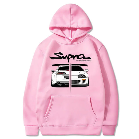 Initial D Supra Hoodies For Men And Women, Manga Print Loose Casual Sweatshirt, Long Sleeve, Japanese Style, Spring Autumn S-3xl Zen fit plus