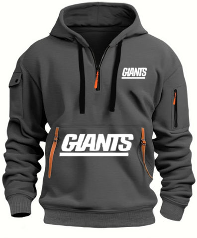 2025 Autumn winter men's outdoor sports fashion clothing long sleeve hoodie solid color top Creative pattern hooded top Zen fit plus