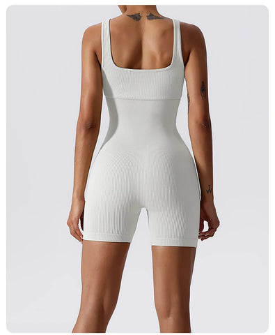 High Elastic Integrated Tight Fitting Jumpsuit Aerial Beauty Back Yoga Suit Seamless Jumpsuit for Women - Zen Fit Plus