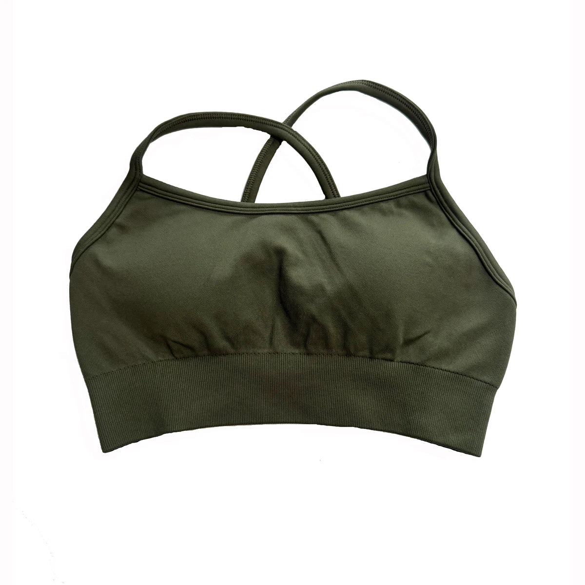 Dynamic Backless Sports Bra Women Seamless Yoga Top Bra Medium Support Padded Gym Crop Top Stretchy Fitness Sports Top Zen fit plus