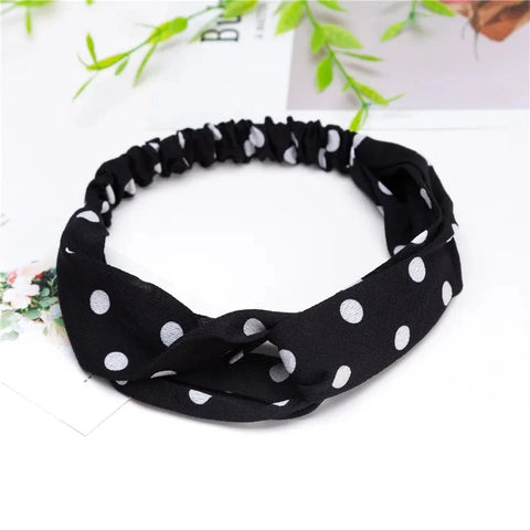 Fashion Women Girls Summer Bohemian Hair Bands Print Headbands Vintage Cross Turban Bandage Bandanas HairBands Hair Accessories Zen Fit Plus