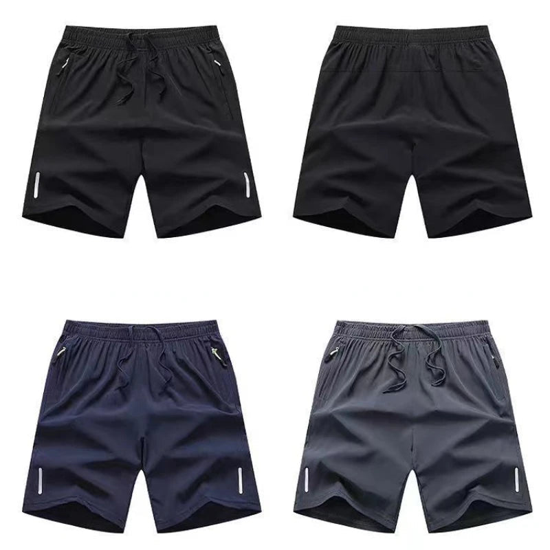 Ice Silk Beach Shorts Men Gym Casual Shorts Quick Dry Sweatpants Running Sports Short Pants Breathable Fitness Jogging Shorts Zen fit plus