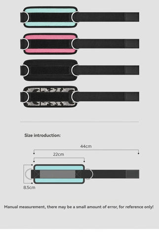 Adjustable Padded Ankle Wrist Cuffs Padded Straps D-Ring Glute Kickback for Cable Machine, Ideal for Glutes Exercises - Zen Fit Plus