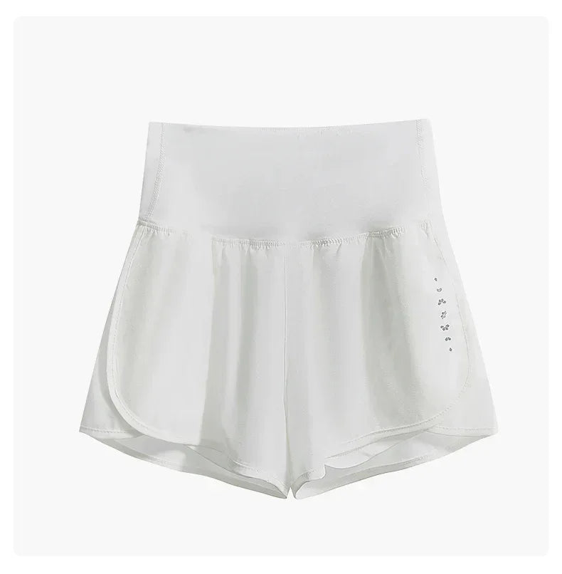 DRUR Running Short Women Gym Shorts 2 in 1Elastic Waist Shorts With Pocket Female Tennis Sportswear Fitness Clothes Jogger Pant - Zen Fit Plus