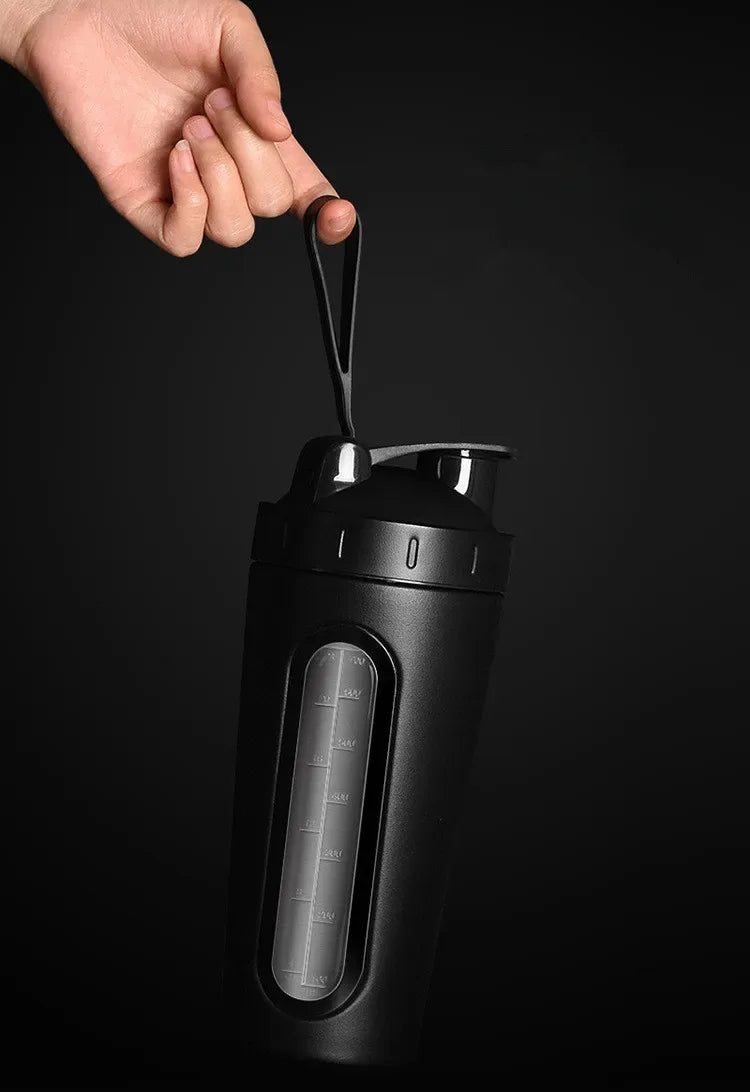 28oz Protein Shaker Bottle Portable BPA Free Leak Proof Sport Cup with Visible Window and Mixing Ball for Gym Fitness Workout - Zen Fit Plus