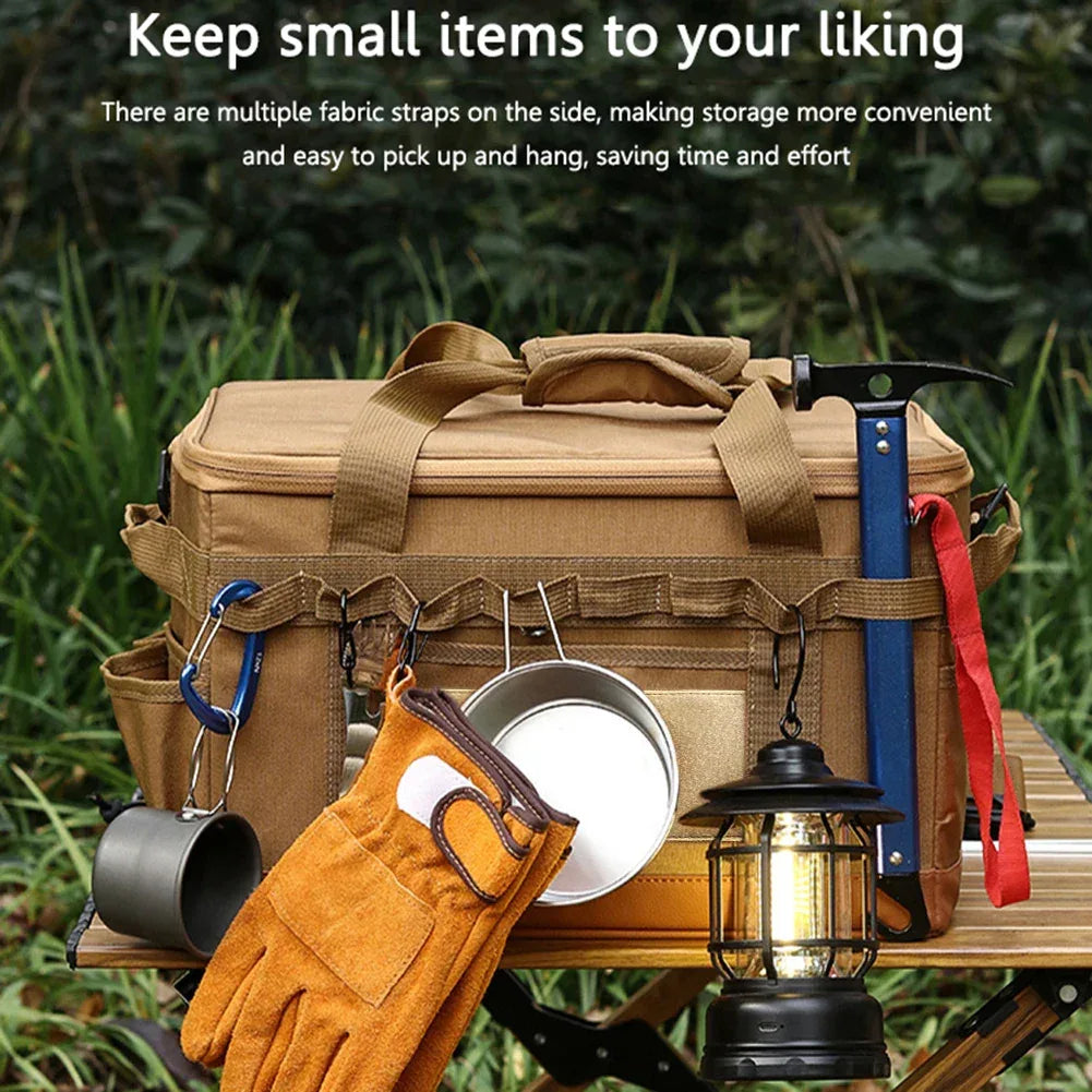 30L Camping Cooking Utensil Organizer Large Capacity Car Trunk Storage Bag Detachable Multifunctional Camping Stove Storage Case - Zen Fit Plus