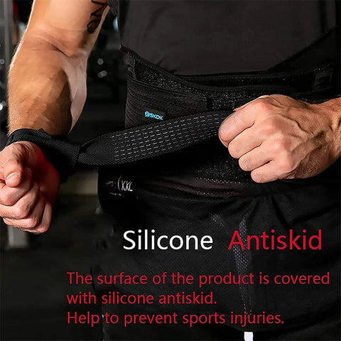 2PC/4PC/3PAIR Weightlifting Straps Anti-Slip Silicone Lifting Wrist Straps Strength Training Deadlifts Crossfit Hand Grips Wrist Zen fit plus