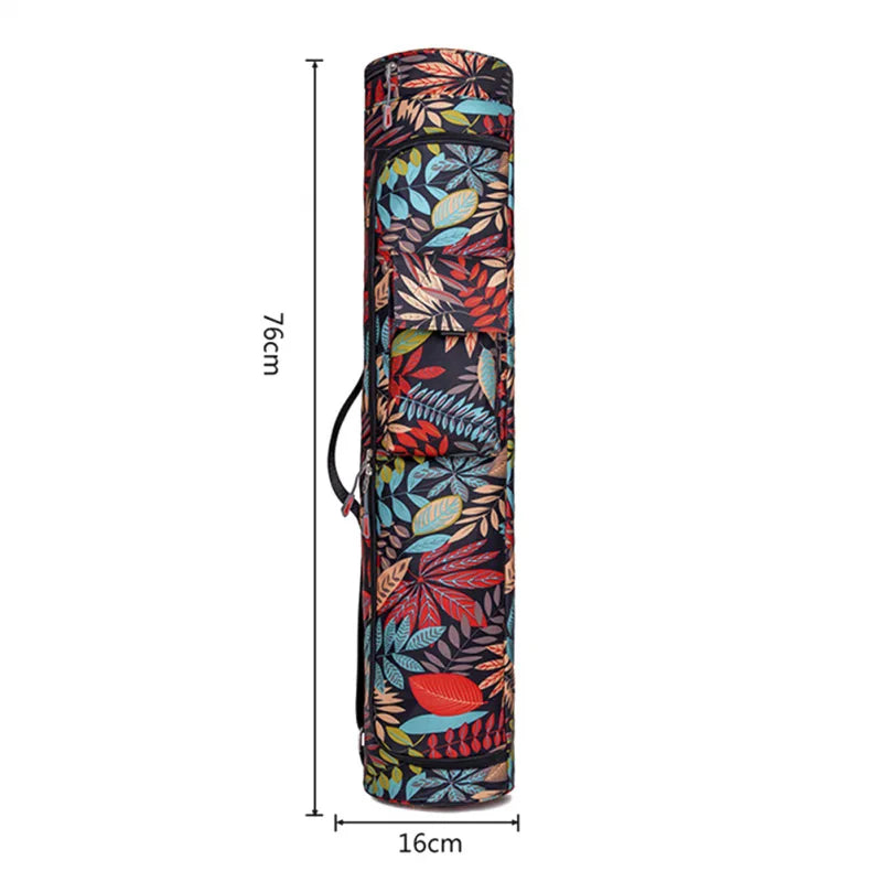 Printed Yoga Bag Exercise Mat Bag Yoga Pilates Mat Backpack Fitness Dance Gym Mat Cover Exercise Backpack Zen fit plus