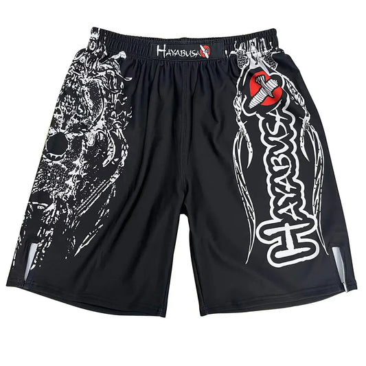 MMA Shorts Men's Drawstring Quick Drying Training Shorts Sports Thai Kick Printed Boxing Gym Short Pants Sweat Pants Zen fit plus