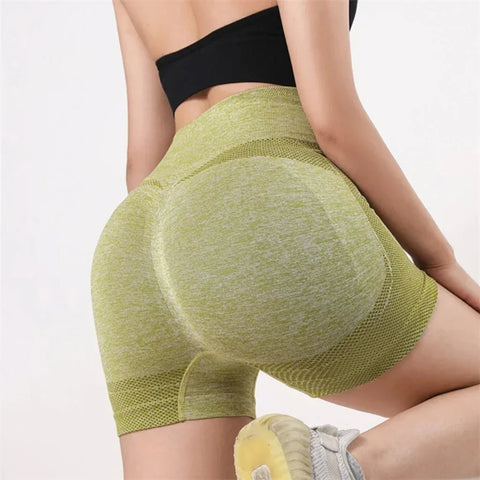Women Yoga Shorts High Waist Workout Shorts Fitness Yoga Lift Butt Fitness Ladies Yoga Gym Running Short Pants Sportswear - Zen Fit Plus