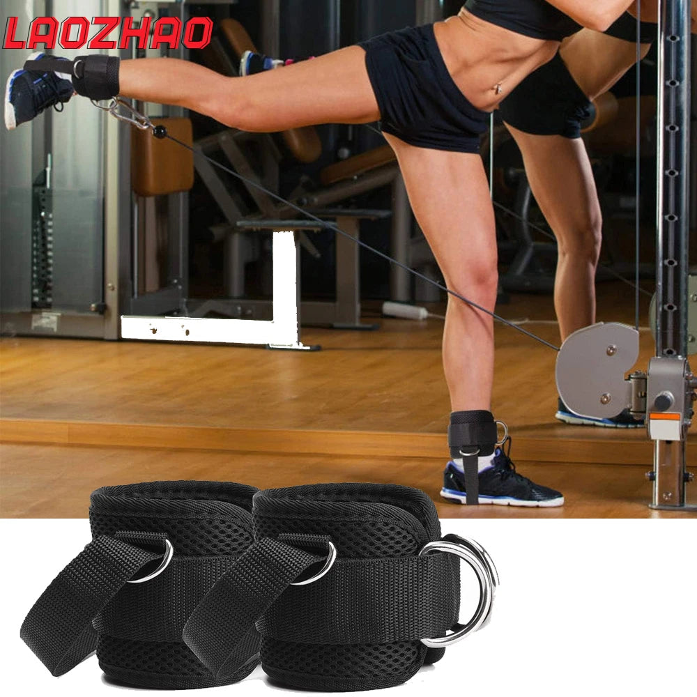 2PCS Ankle Straps for Cable Machines Kickbacks - Adjustable Comfort Ankle Cable Attachments for Gym Ankle Cuff Workout Men Women Zen fit plus