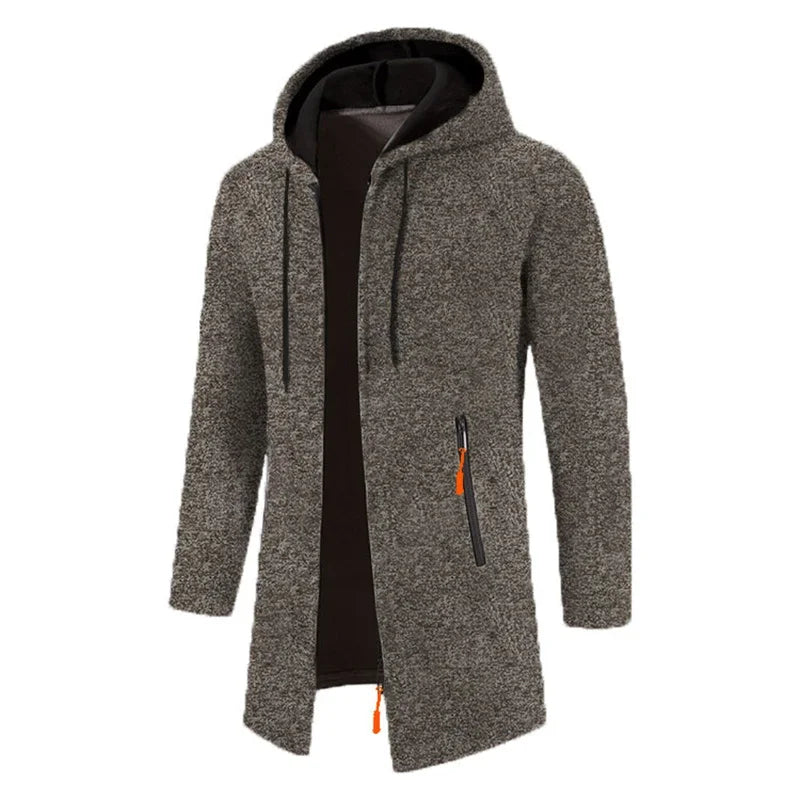 Sweatwear Men's Hoodies Long Sleeve Sweatshirts for Men Zipper Hooded Mens Oversize Winter Top Jacket Coat Black Sweater Zen fit plus