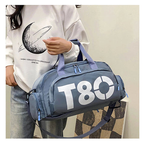 Gym Sports Backpack for Women T80 Hand Bag Fitness Travel Tote Outdoor Female Yoga Shoe Shoulder Duffle Luggage Portable Bag Man Zen fit plus