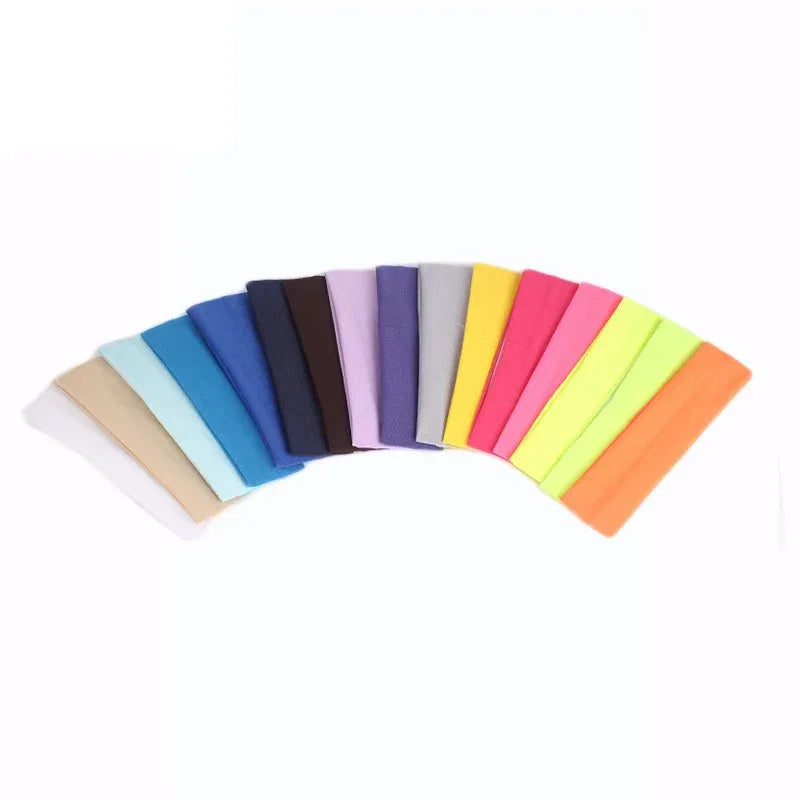 Summer Sports Headbands For Women Fitness Run Yoga Bandanas Solid Color Elastic Hair Bands Stretch Makeup Hair Accessories 2023 - Zen Fit Plus