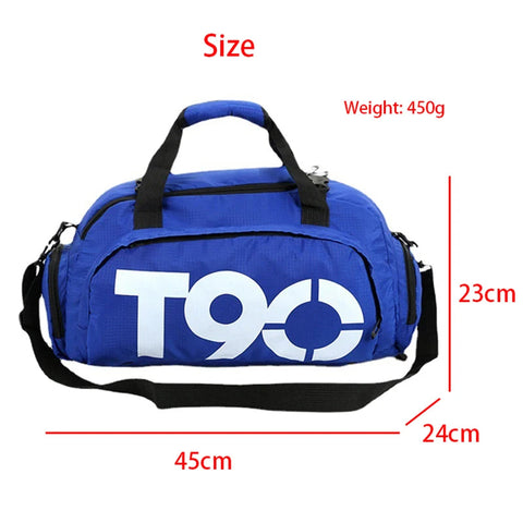 T90 Gym Backpack Women Fitness Travel Boston Trip Luggage Handbag Sports Shoe Shoulder Duffle Weekend Big Cross Tote Bag for Man Zen fit plus