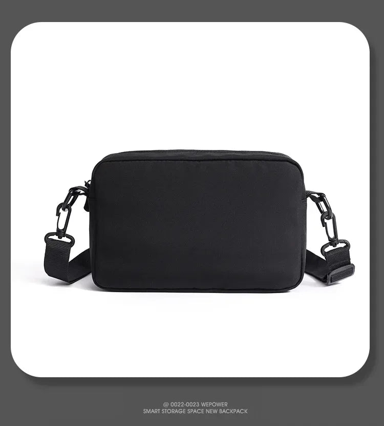 Minimalist Black Shoulder Bag Retro Male Nylon Crossbody Bags Men's Small Messenger Bag for Men Suitable for Daily Use - Zen Fit Plus