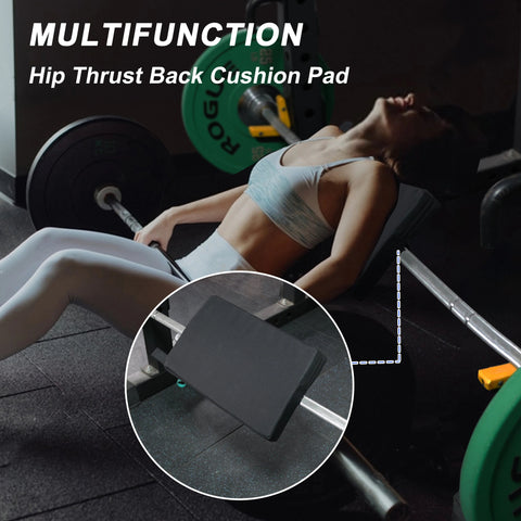 Square Hip Thrust Pad Protective Extra Thick foam pad for Barbell Weightlifting Hip Thrusts and Glute Bridges Workouts Home Gym Zen fit plus