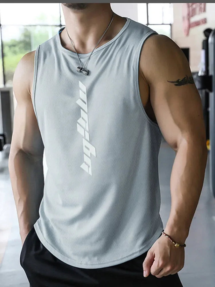 2025 NEW Fitness Sports Tank Tops Men Gyms Workout Sleeveles Shirt Male Summer Loose Undershirt basketball Running men Ves - Zen Fit Plus