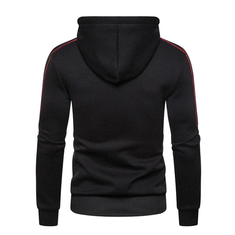 Men's Hoodie Black White Army Green Red Hooded Color Block Fleece Cool Casual Winter Clothing Apparel Hoodies Sweatshirts Zen fit plus