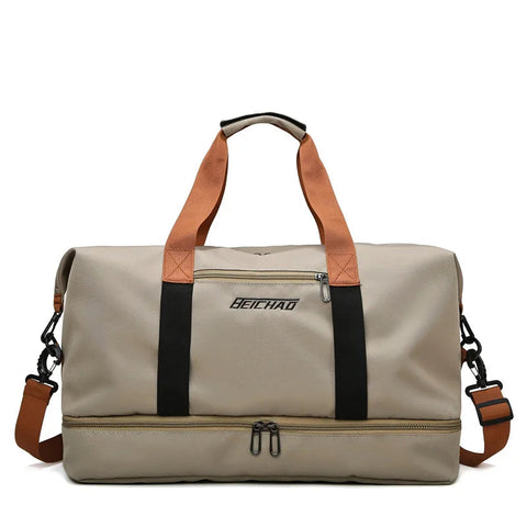 Gym Bag Travel Fitness Bag for Women Large Capacity Men's Sports Luggage bag Waterproof Female Messenger Bag Dry And Wet Handbag Zen fit plus
