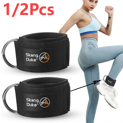 1/2Pcs Padded Ankle Straps Ankle Straps for Cable Machines D-Ring Comfortable Gym Pulley Anklet Fitness Anklet for Gym Pulley - Zen Fit Plus