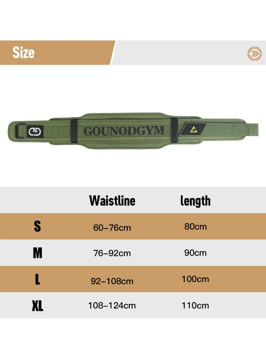 GOUNOD Fitness EVA Belt Deadlift Squat Weightlifting Training Corset High-intensity Exercise Training Waist Guard Zen fit plus
