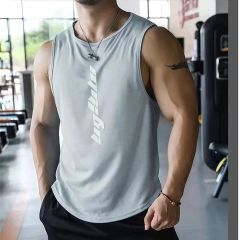 2025 NEW Fitness Sports Tank Tops Men Gyms Workout Sleeveles Shirt Male Summer Loose Undershirt basketball Running men Ves Zen fit plus