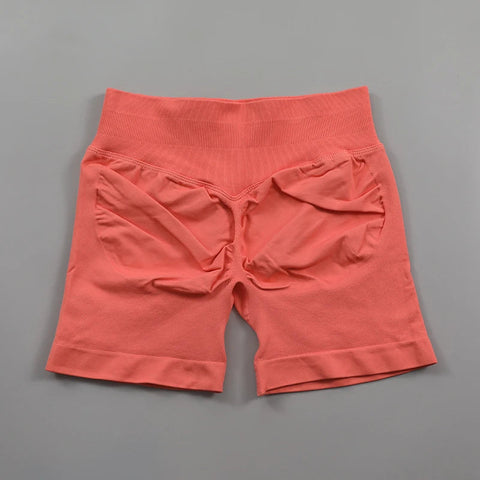 Impact Shorts Low Ribbed Waist Band Yoga Shorts Seamless Scrunch Bum Workout Gym Shorts Booty Hight Stretch Running Shorts Zen fit plus