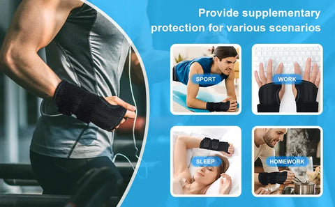 1Pcs Adjustable Wristband Wrist Support Wrist Brace Sport Left Right Hand Wrist Support for Fitness, Weightlifting & Pain Relief - Zen Fit Plus