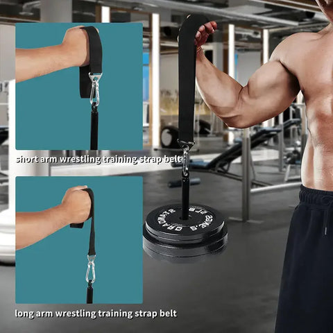 Fitness Arm Wrestling Training Strap Home Gym Finger Wrist Forearm Blaster Armwrestling Pronation Rope Hand Grip Band - Zen Fit Plus