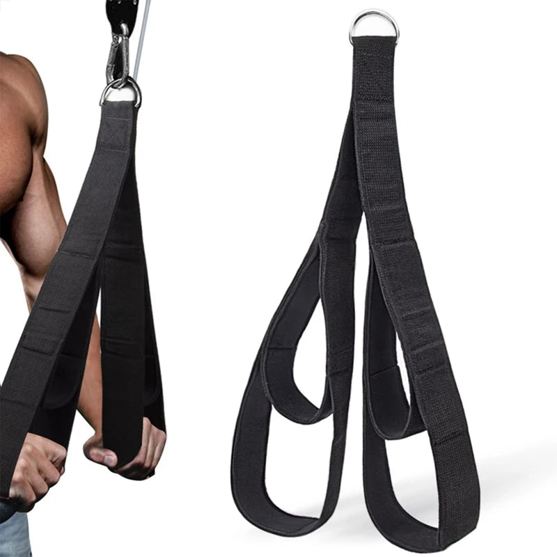 1 PC Fitness Tricep Rope Pull Down Workout Tricep Rope Cable Attachment Strength Zen fit plus