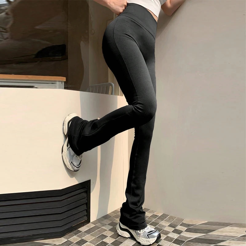 High Waisted Compression Without Awkward Lines Micro Flared Yoga Outdoor Wear Seamless Elastic Fitness Pants Lifting Leggings Zen fit plus