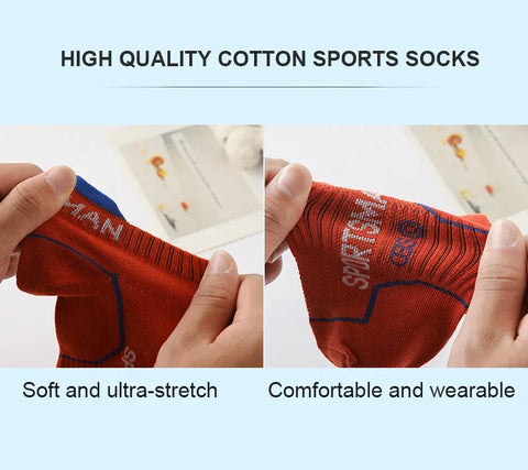 6 Pairs Socks Men's Short Socks Sweat Absorbent and Odorous Basketball Socks Running Sports Socks Breathable Mesh Men's Socks - Zen Fit Plus