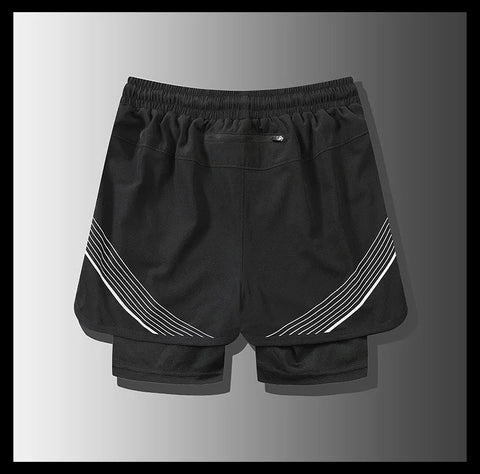 Running Shorts Men Gym Sports Shorts 2 In 1 Quick Dry Workout Training Gym Fitness Jogging Short Pants Summer Men Shorts Zen fit plus